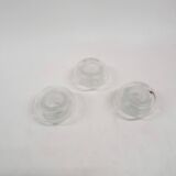 Set of three "Apollo"candle light holders by Markku Salo, Arabia, Finland