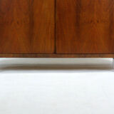 Bauhaus chromed tubular steel and walnut wardrobe, 1930s