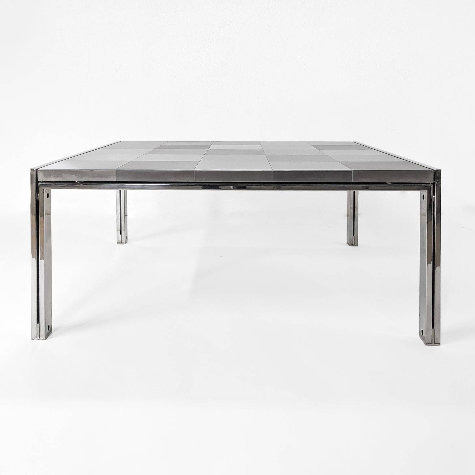 Steel coffee table by Ross Littell, Luar model, 1970