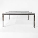 Steel coffee table by Ross Littell, Luar model, 1970