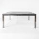 Table basse en acier par Ross Littell, modèle Luar, 1970