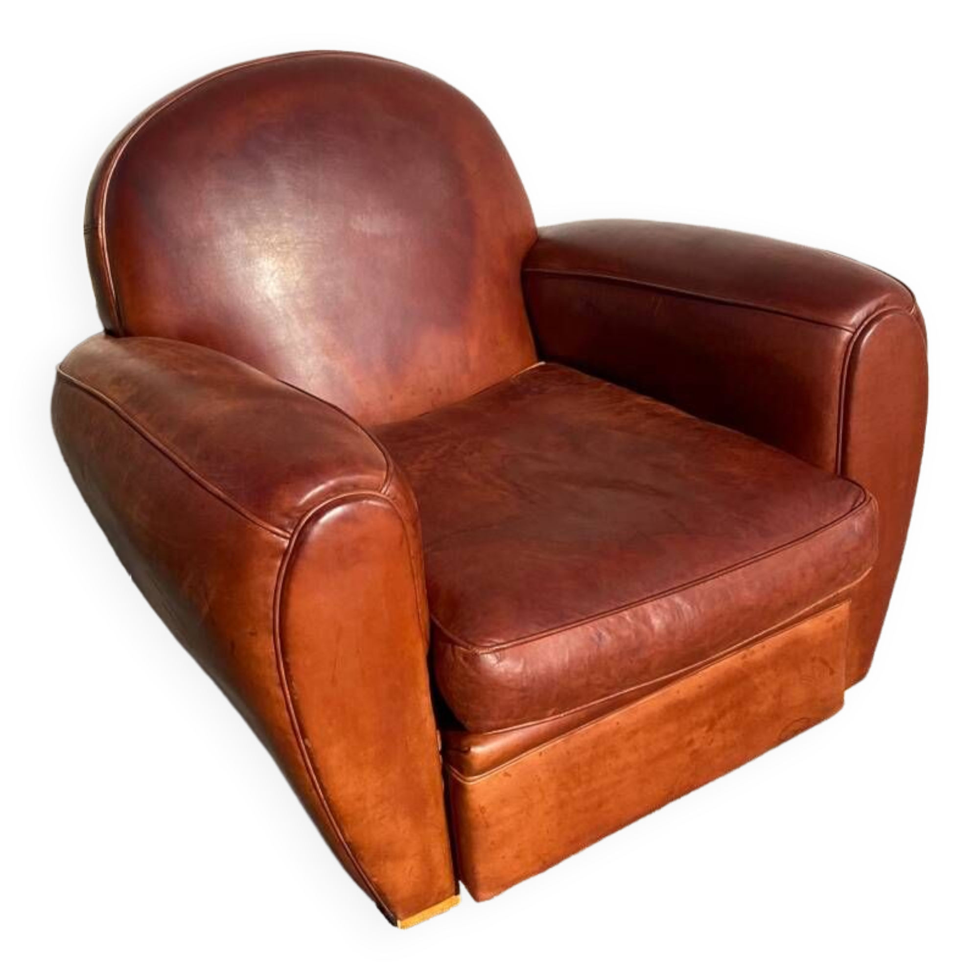 Leather club chair