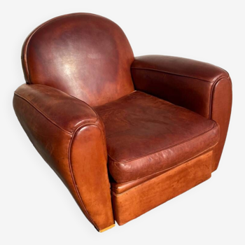 Leather club chair