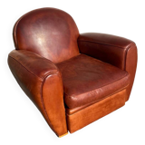 Leather club chair