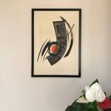 Lithograph by joseph (jef) banc, 1930-2021.