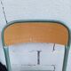 Set of 4 wood and metal chairs
