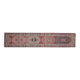1970s Vintage Turkish Oushak Handmade Wool Cotton Pink Runner Rug 84x416