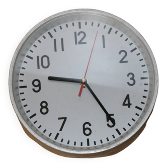 Round steel factory clock