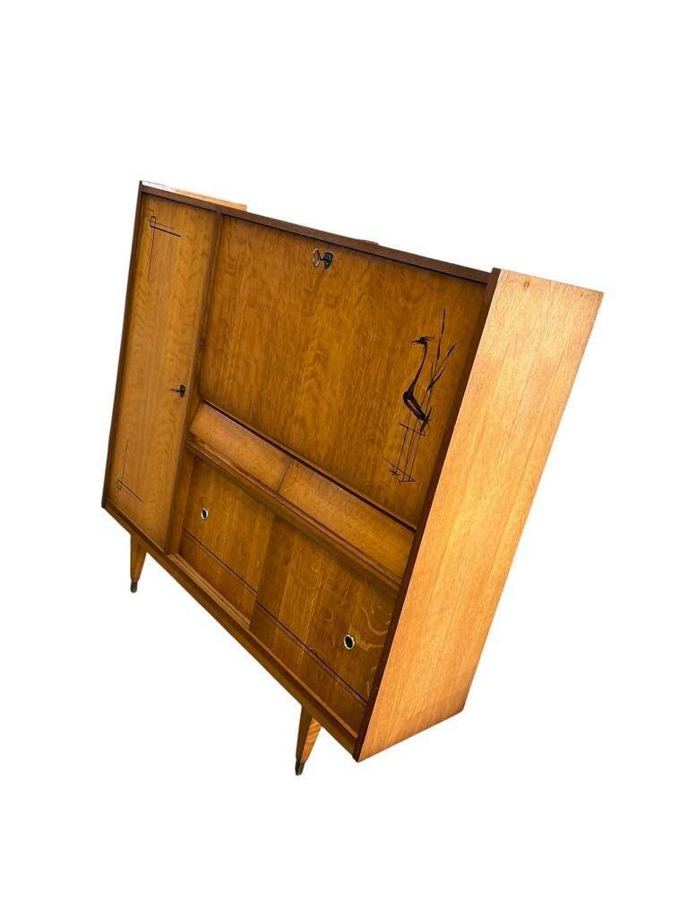 Armoire / secrétaire / meuble bar vintage en bois