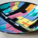 Longwy ceramic dish decorated Pigalle numbered