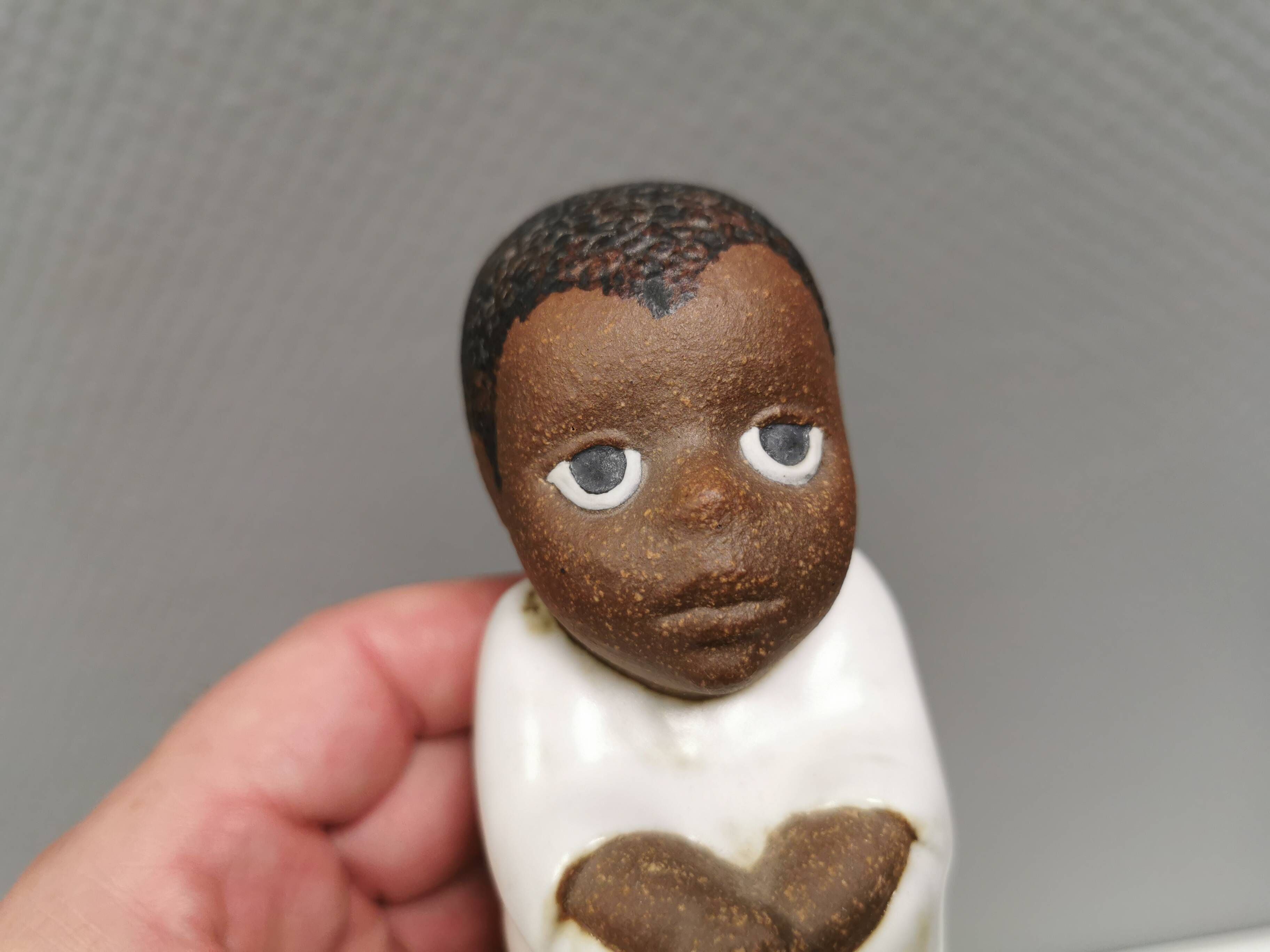 Lisa Larson Ceramic Figure: South, All Children of the World Series (1974)
