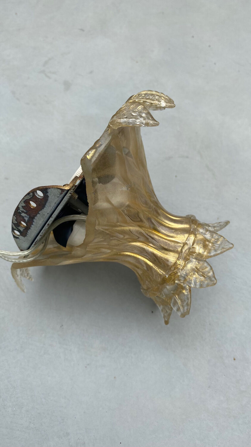 Murano glass wall sconces