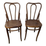 Pair of bentwood bistro chairs
