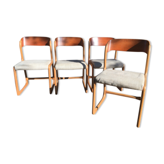 Lot of 4 chairs Sled Baumann