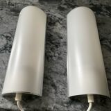 Paire d’appliques de chevet vintage en aluminium