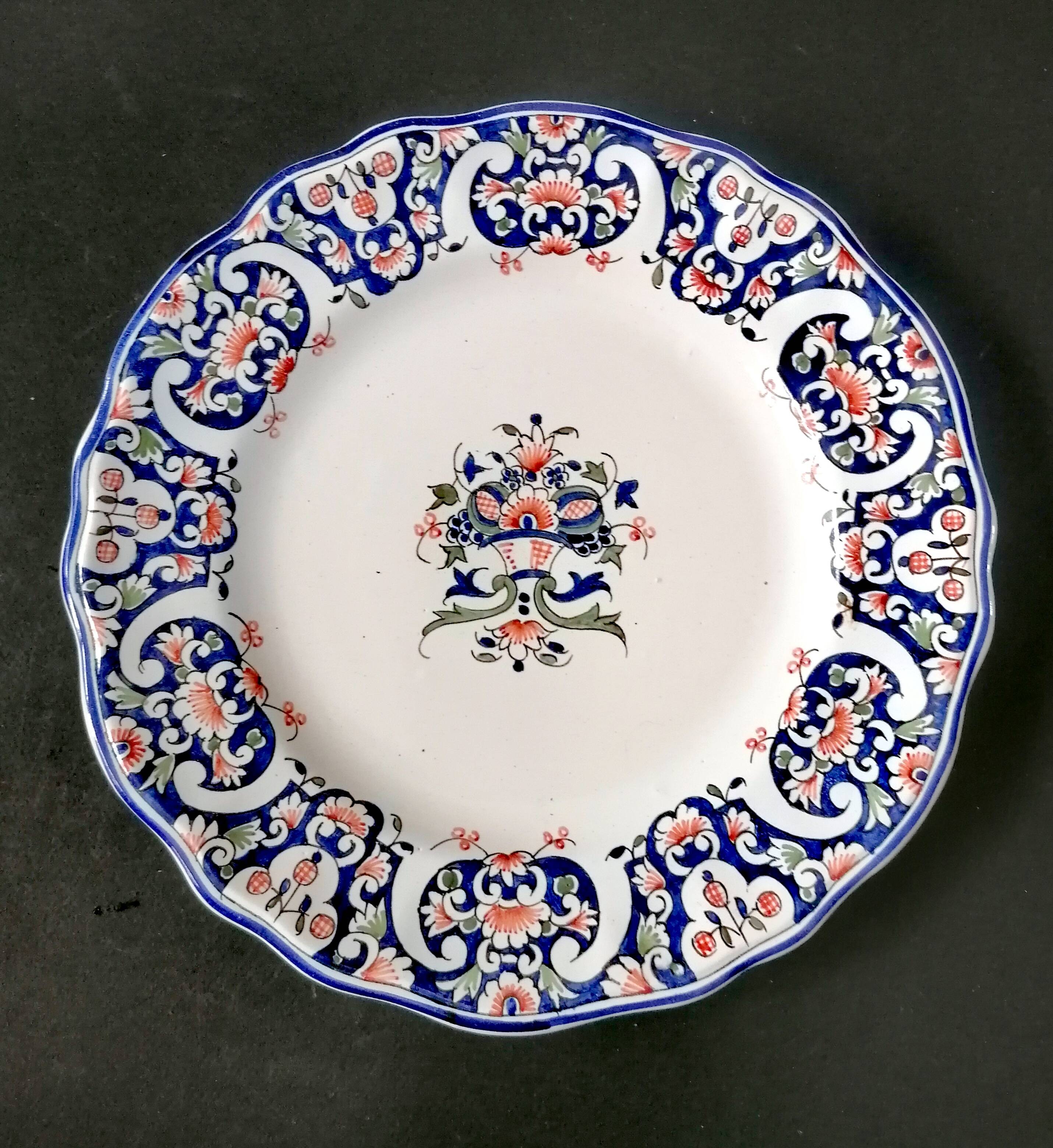 Assiette Rouen 19ème s