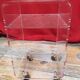 1970 plexiglass rolling side table