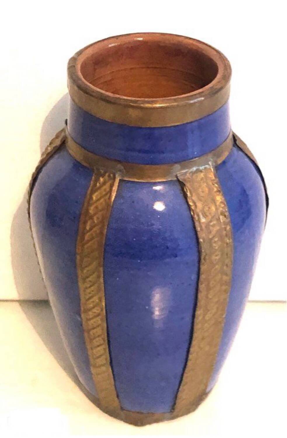 Oriental blue vase