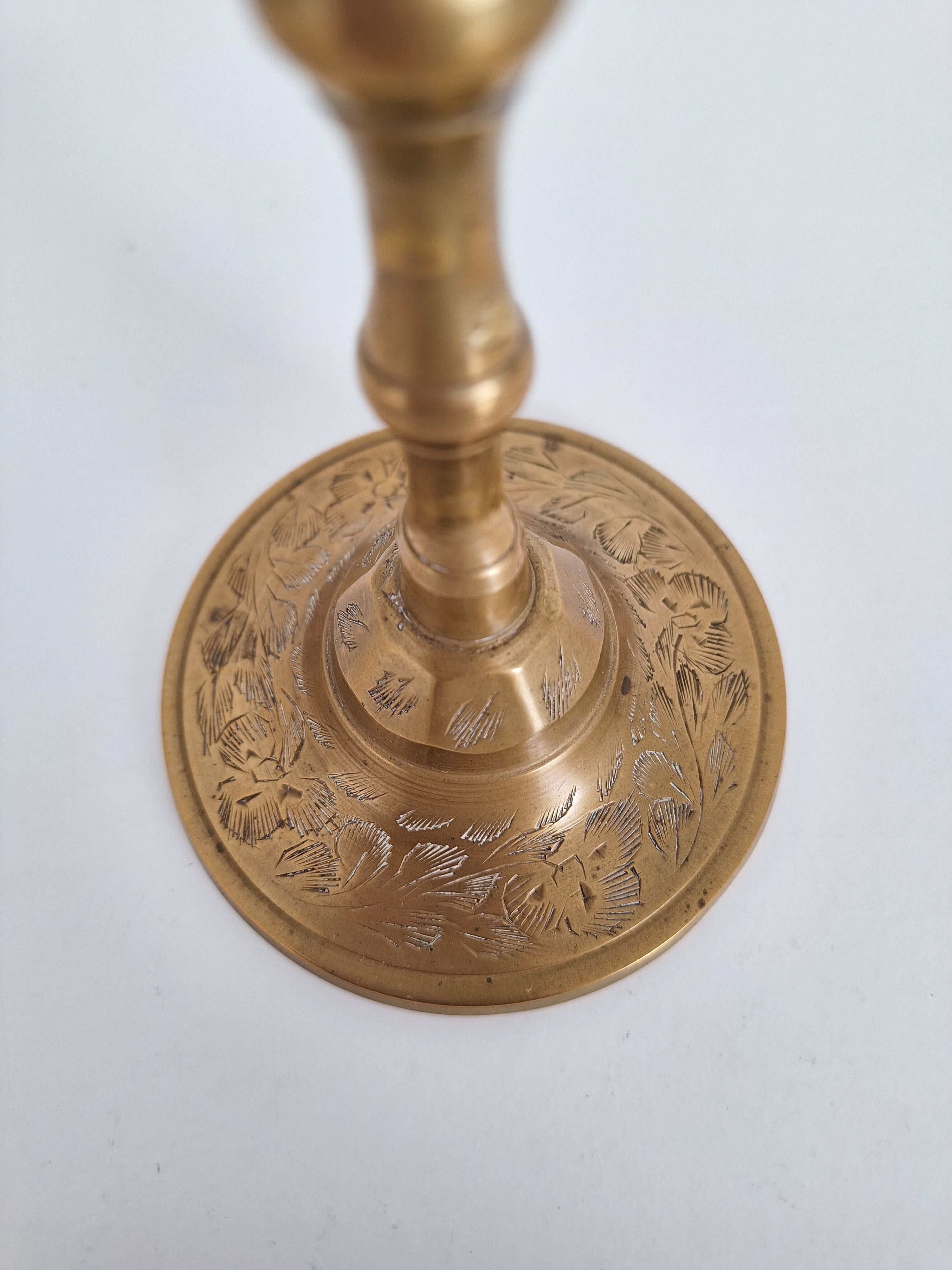 Vintage brass candle holder