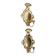 Large wall sconces in baroque style, Swedish, Mid-Century