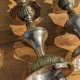 Pair of silver candle holders