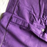 Antique linen and cotton pillowcase iris