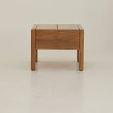 Solid wood (elm) bedside table / end table, vintage Regain circa 1980