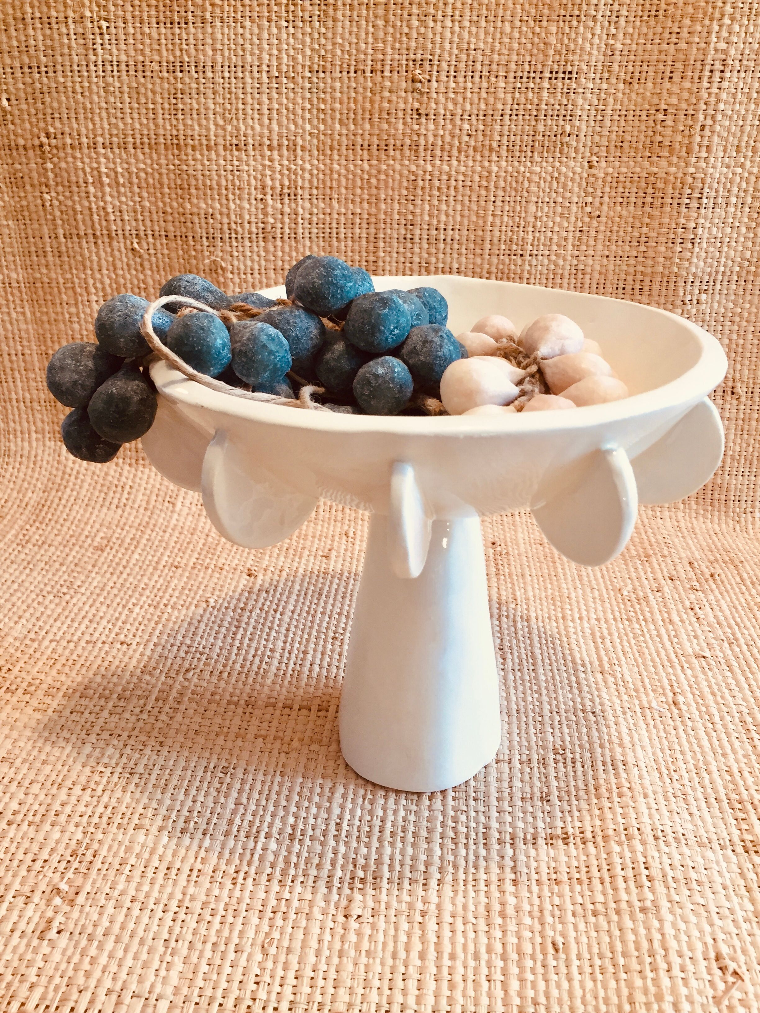 Hand-painted glazed ceramic cup