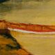 Oil on panel by bernard devanne nantes at the water's edge