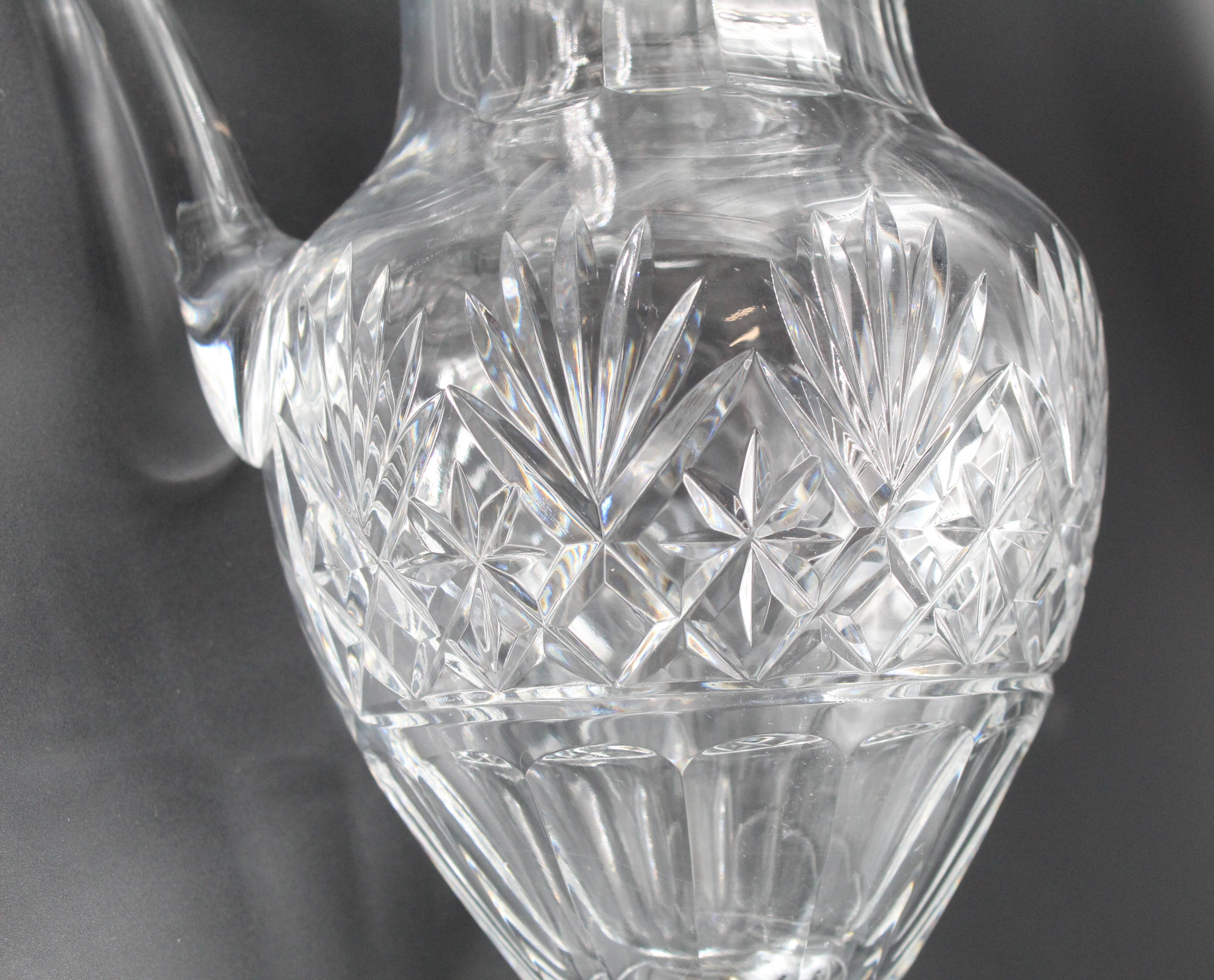 Saint-Louis crystal water jug, Massenet model H= 27 cm