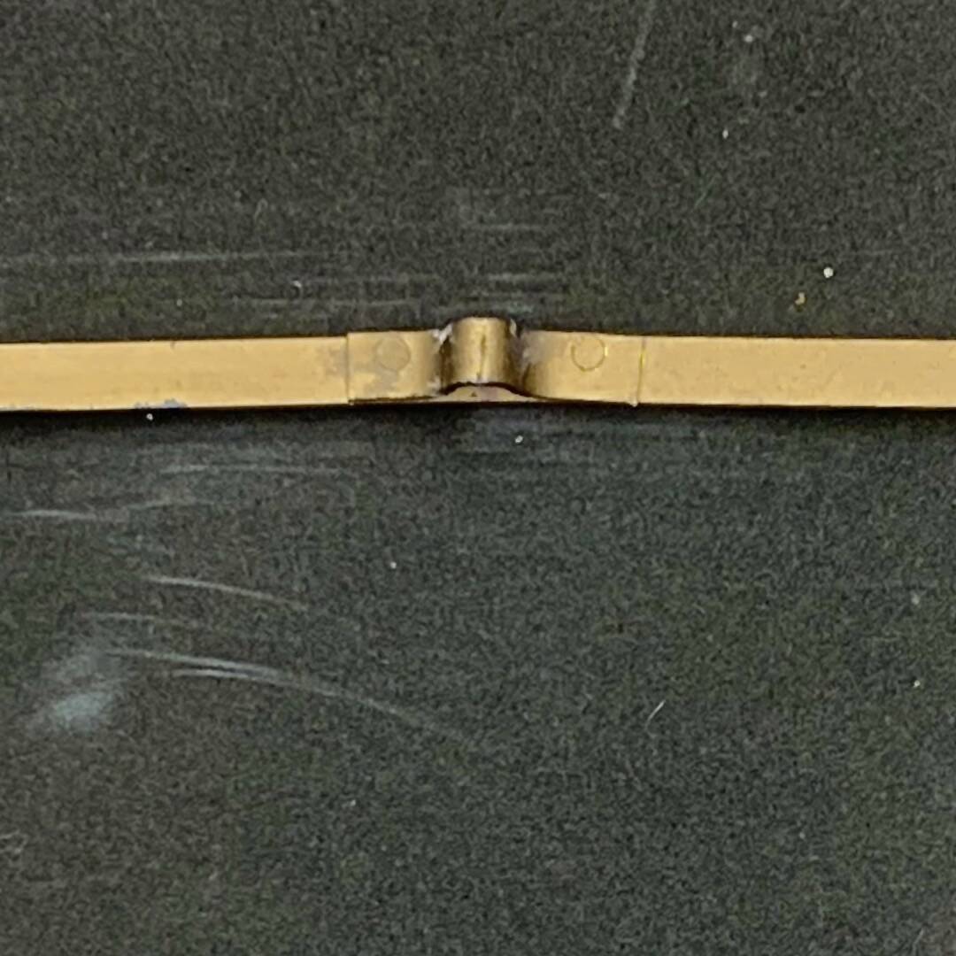 Gold Aluminum Beveled Wall Mirror - Modernism - 1950s