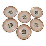 6 Gien flat plates, Kandy model