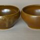 Four Digoin golden sandstone bowls