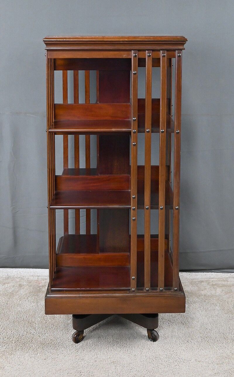 Rotating mahogany library, England – 1st part 20th century