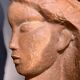 Art Deco Expressionist Sculpture "Nude Female Bust" unique piece 1940
