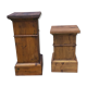 2 pine wood bases
