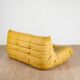 Togo gold leather sofa by Michel Ducaroy for Ligne Roset 1973