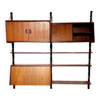 Vintage design modular wall unit