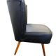 Fauteuil cocktail vintage noir / fauteuil / fauteuil une place