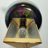 Aplique de pared iridiscente. España, 1980s.