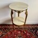 Table d'appoint bronze et marbre
