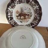 Set of 6 Palissy plates - Game Series - Royal Worcester - England