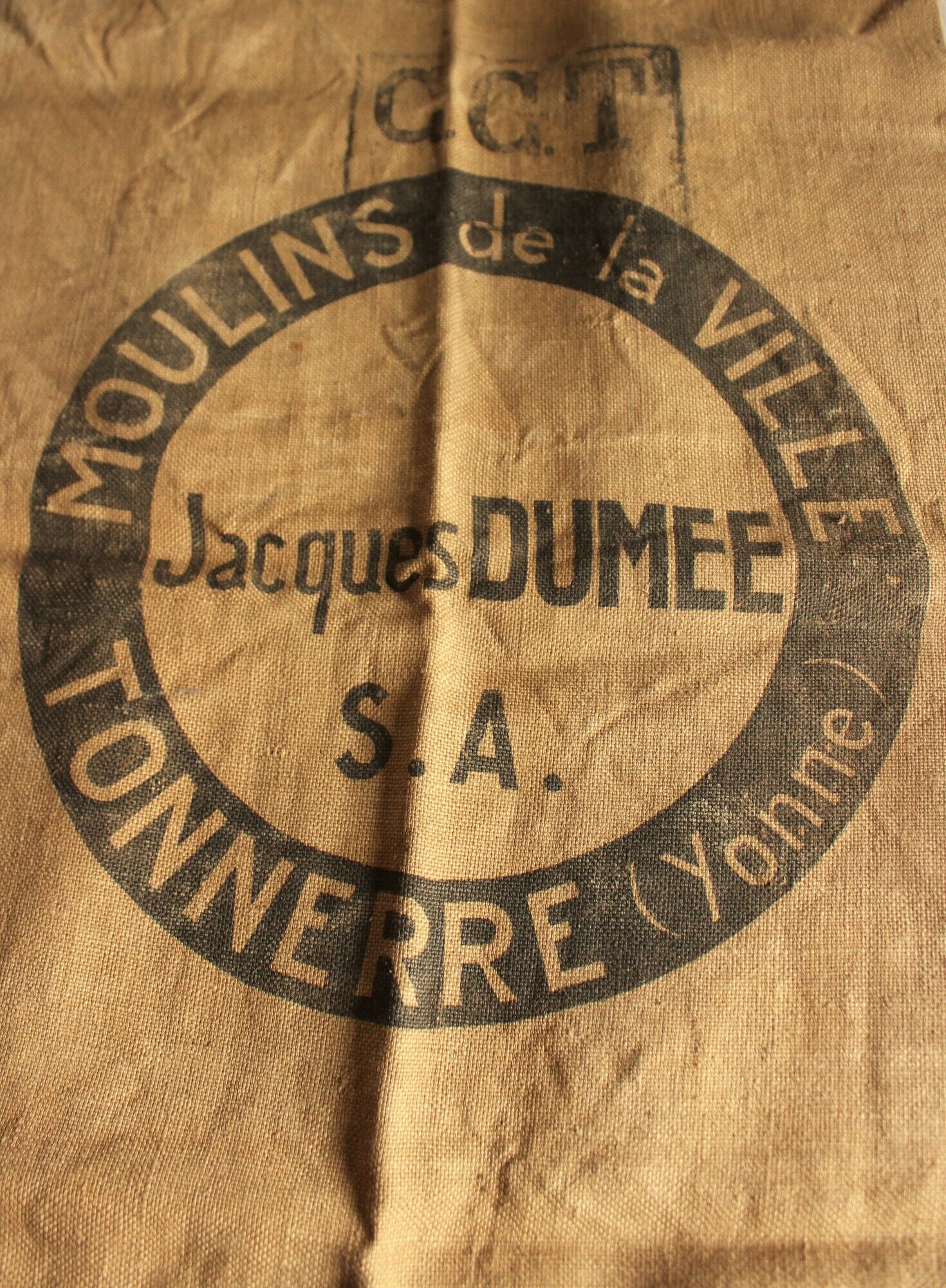 Jute Toile Bag Black Ink Mills of the Thunder City