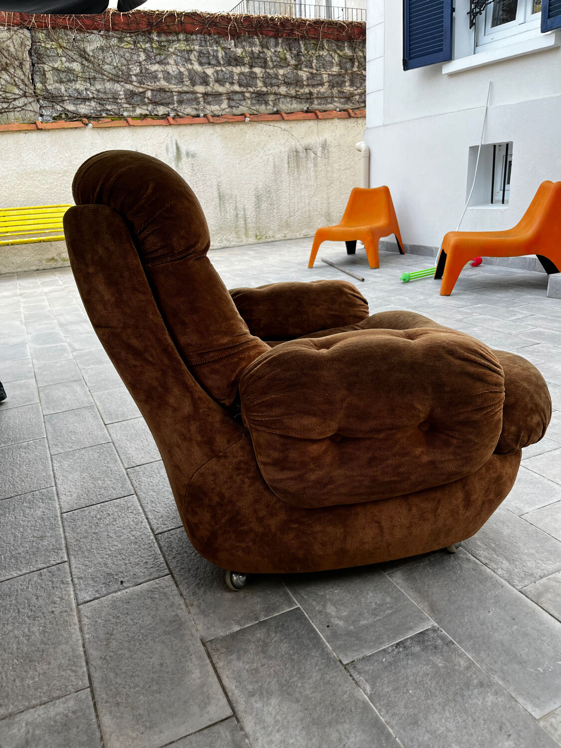 Vintage retro bubble armchair