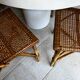 Paire de chaises en rotin années 50/60
