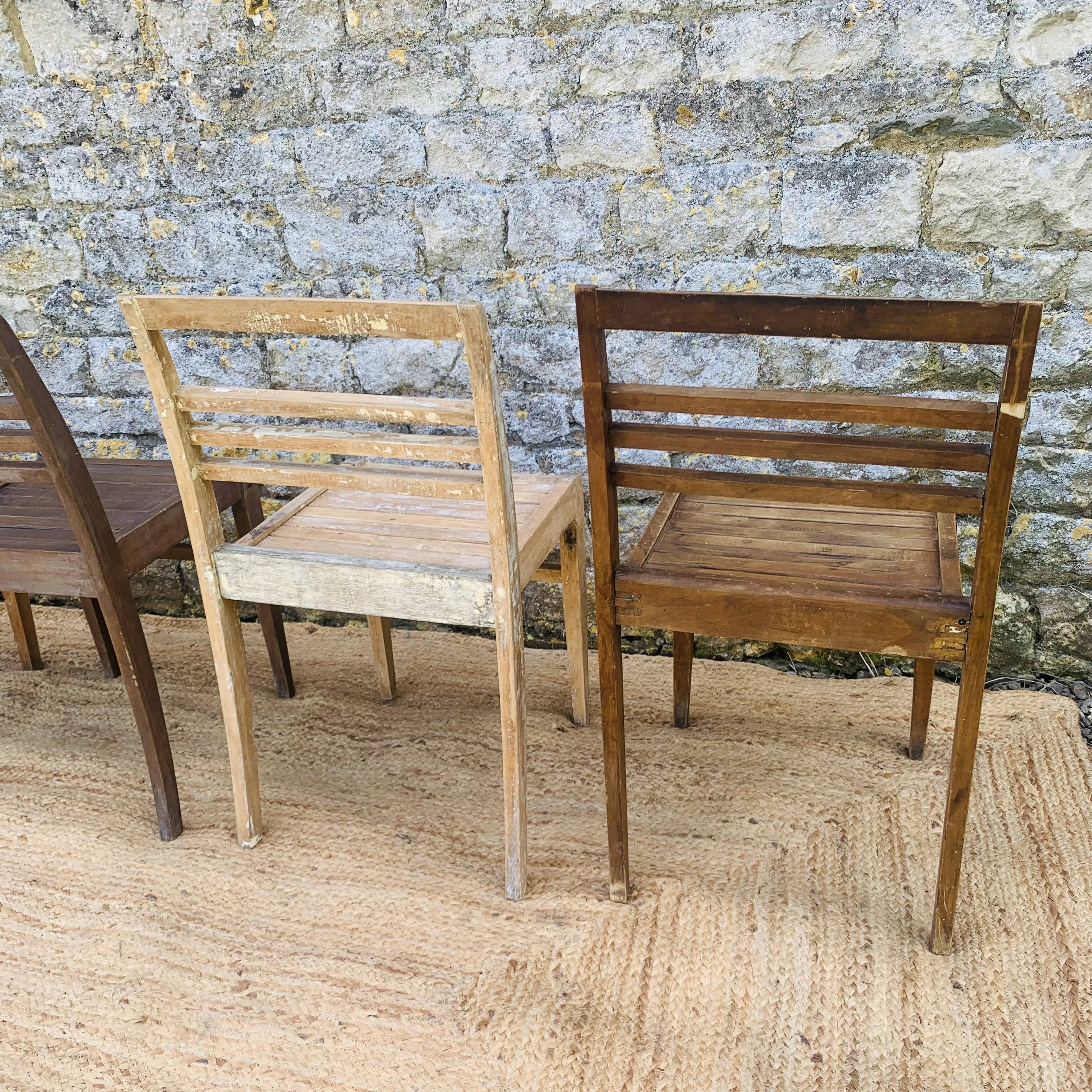 Set of 4 René Gabriel chairs