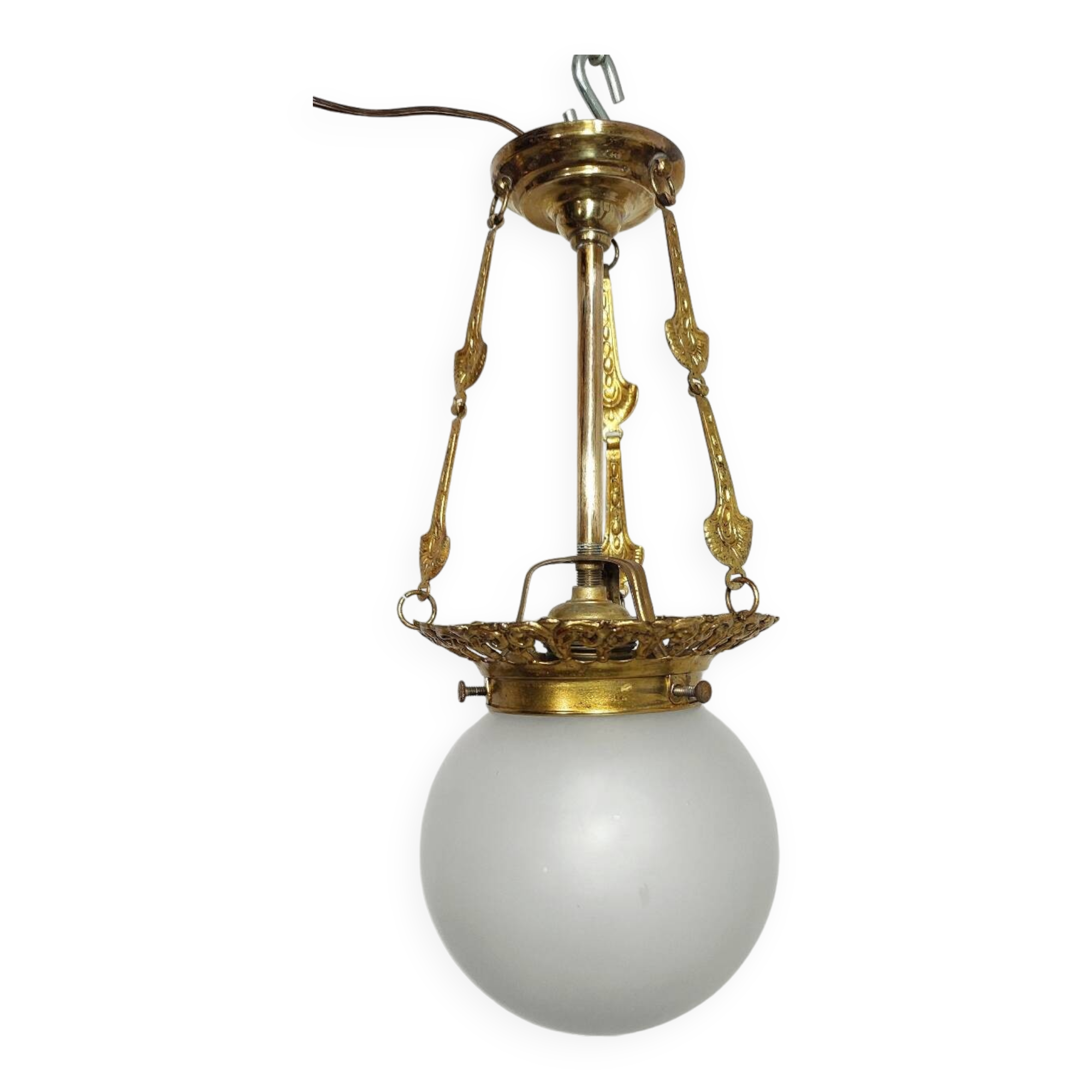 Lámpara de techo de latón. España,1950s.