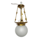 Lámpara de techo de latón. España,1950s.