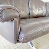 De Sede ds31 brown 3 seater leather sofa