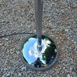 Chrome floor lamp of the year 70 Delmas original lampshade